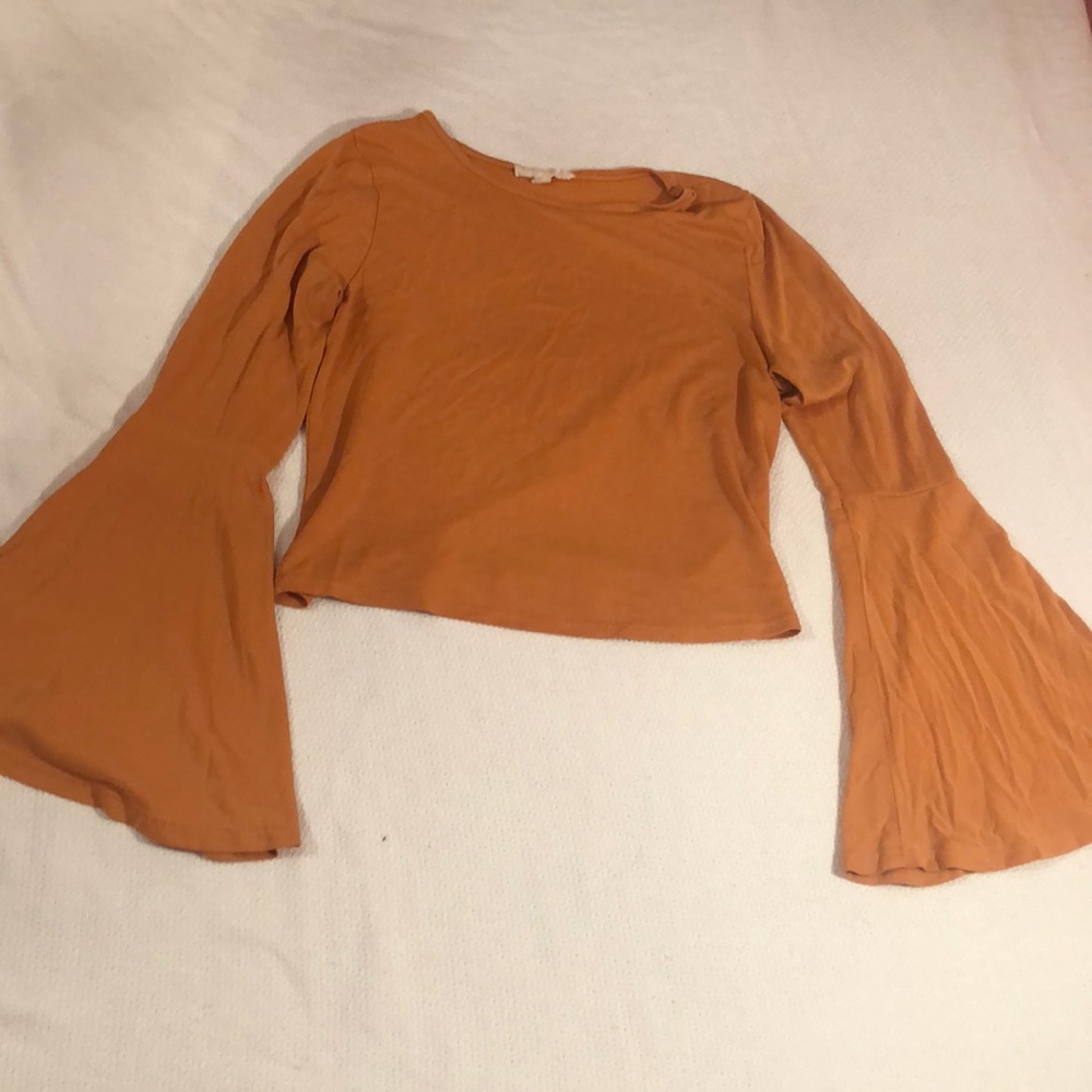 cropped yellow flare top from PacSun!